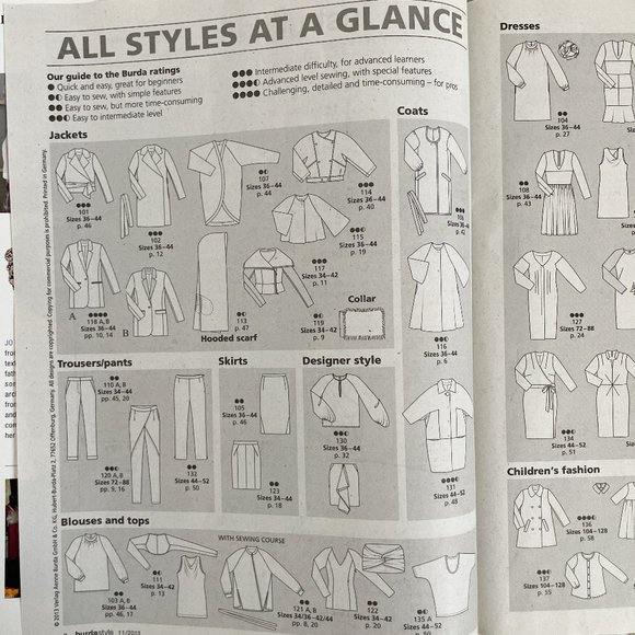 Burda Style Magazine 12/2013 English Uncut Sewing Patterns - Picture 5 of 12